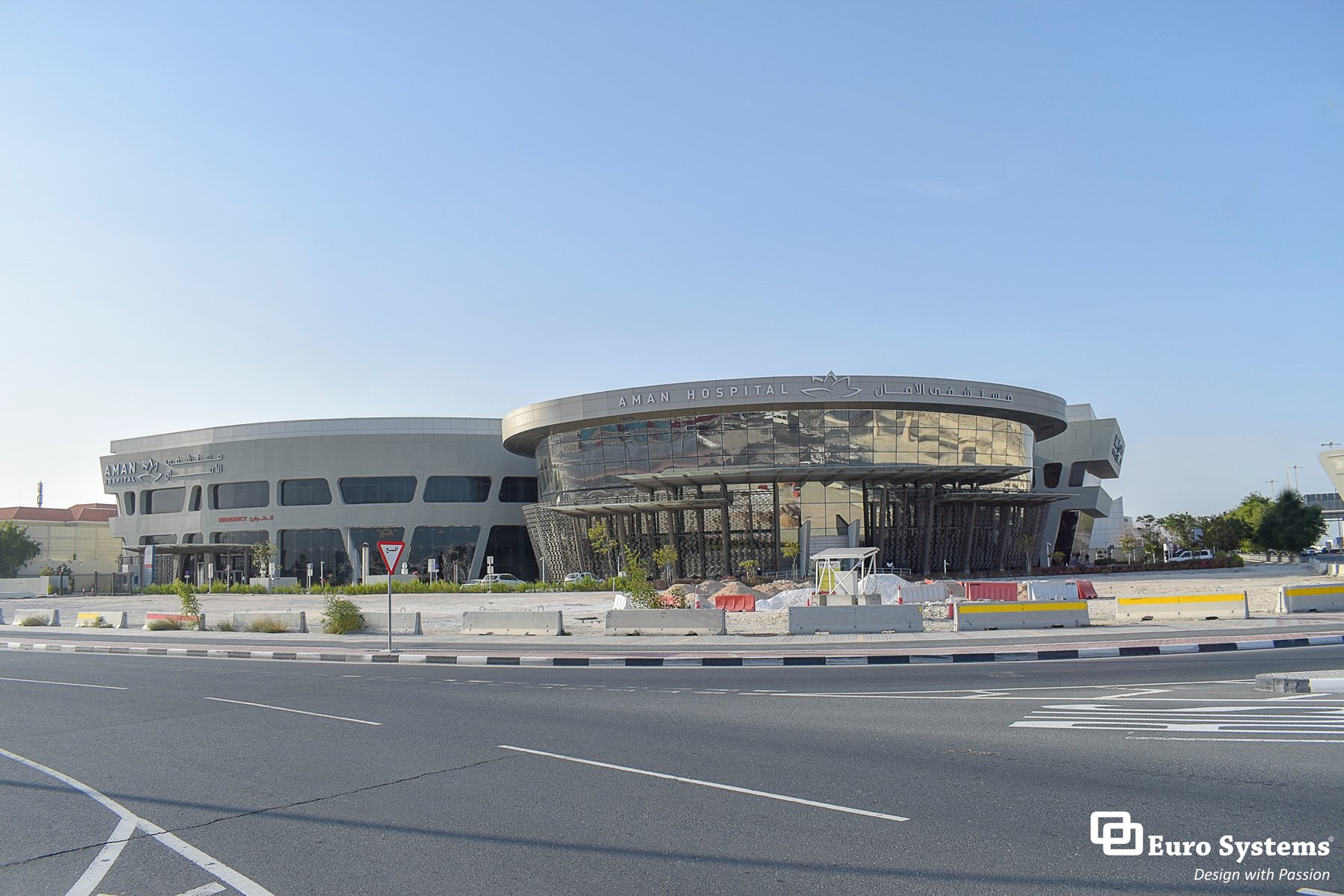 Aman Hospital, Fire Rated Door, Frameless Glass, Mashrabia Euro