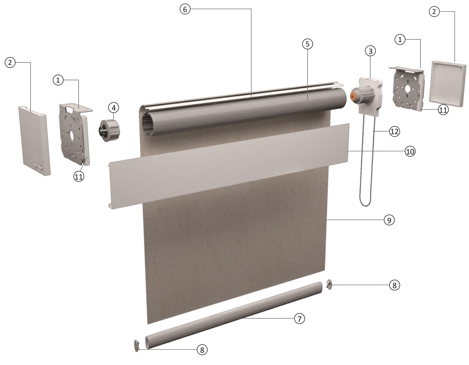 Euro Systems® Salire Manul Roller Blinds, Dubai, Abu Dhabi, Sharjah, Ajman, UAE, Doha, Qatar, KSA