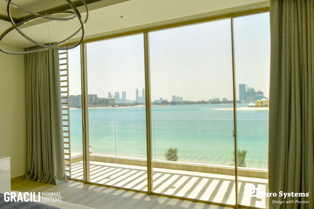 Euro Systems® Gracili® minimal sliding doors Dubai, Abu Dhabi, Sharjah, Ajman, UAE. Doha, Qatar. Kuwait