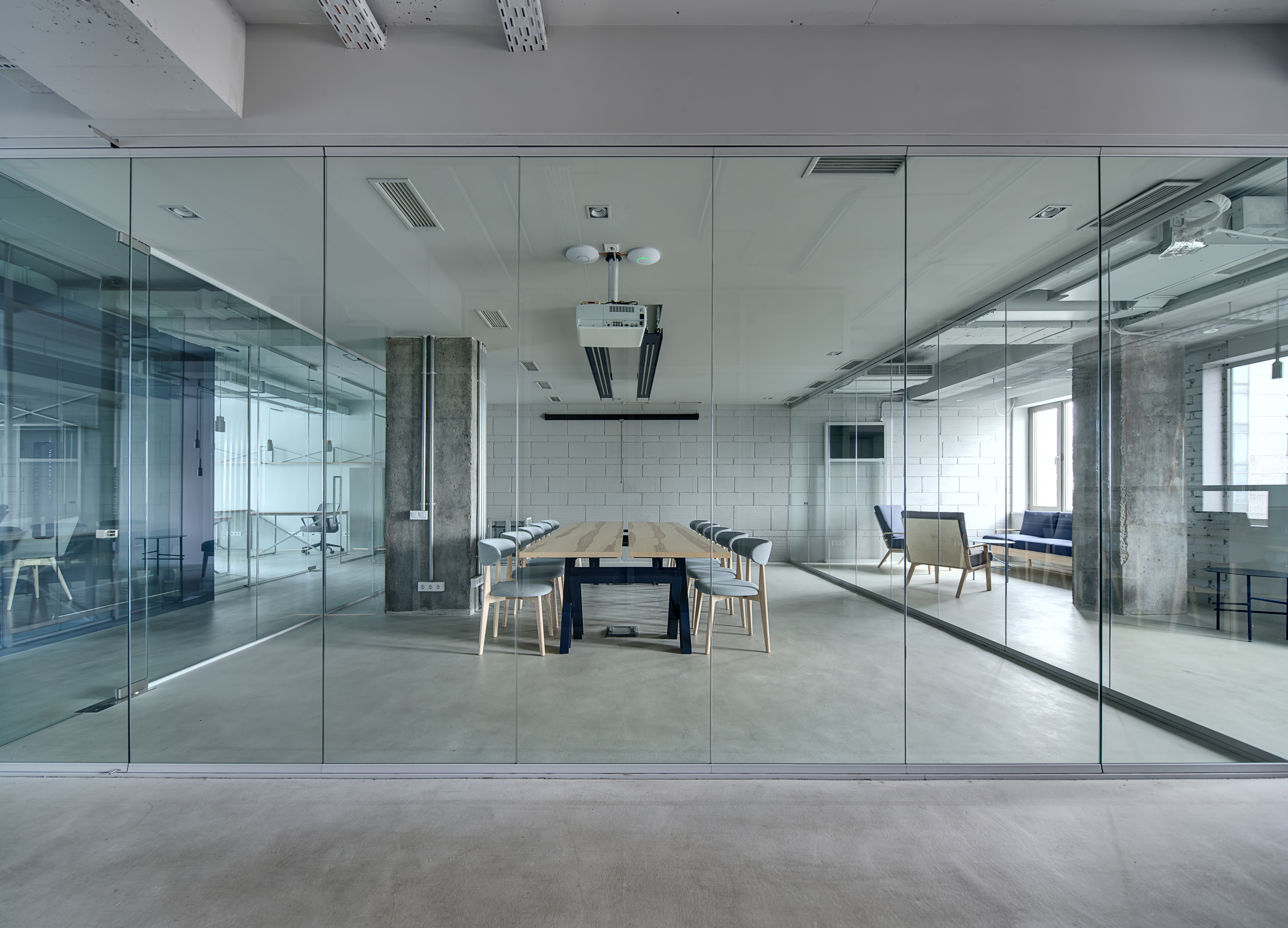 Commercial - Aluminium and Glazing - Frameless Glass Partition